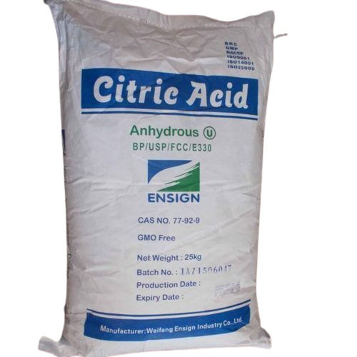 Industrial Grade Citric Acid, Cas No 77-92-9 C6H8O7