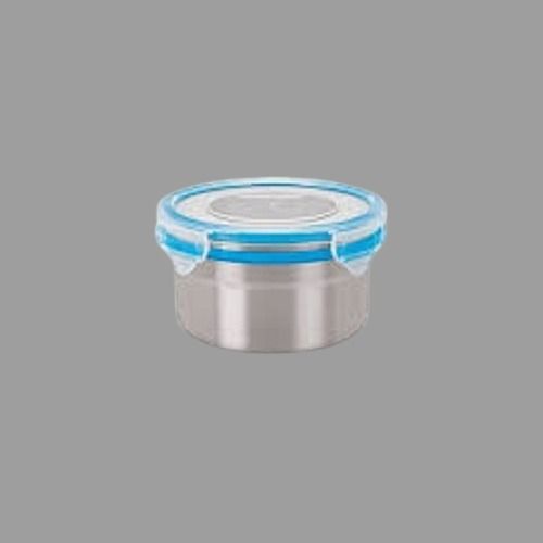 Round Shape Stainless Steel Food Container, 500 Ml Capacity