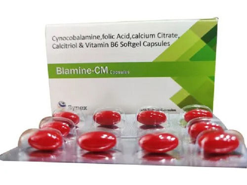 Cyanocobalamin, Folic Acid, Calcium Citrate, Calcitriol And Vitamin B6 Softgel Capsules