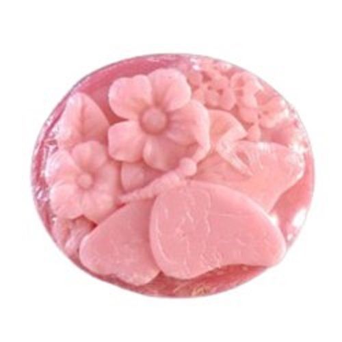 Pink Medium Size Skin Friendly Middle Foam Herbal Bath Soap