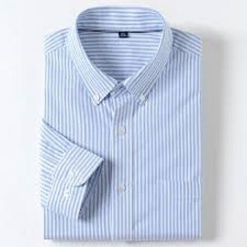 Striped Pattern Full Sleeve Pure Cotton Material Regular Fit Men's Casual Shirts