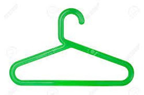 Shirts Long Lasting Green Plastic Clothes Hanger 