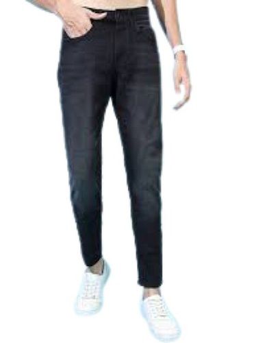 Mens Non Fade And Breathable Plain Casual Wear Denim Jeans Pant