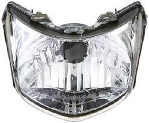 Easy To Clean Easy To Install Plastic Powder White Two Wheeler Headlight (12 Volt)