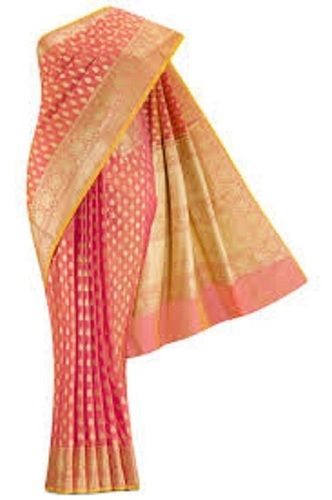 Multi Color Printed Pattern Festival Wear Ladies Banarasi Silk Saree