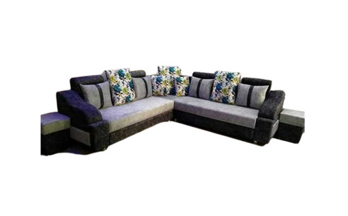 Designer Deluxe Corner Sofa Set - Wooden Frame, Dry Cleanable, Soft & Cozy | Modern Handmade Artwork, Low Maintenance, Durable Design