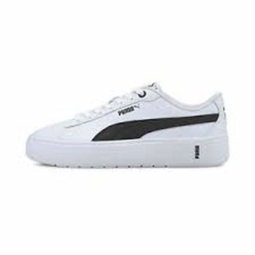 Ladies Comfortable Leather White Fashion Shoes, Suitable All Season