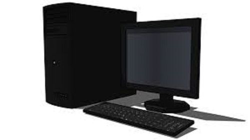 Rectangular Shape 3.60 GHz Black I3 Desktop Computer