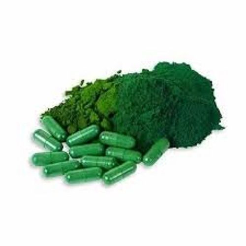 Hygienically Packed Green Spirulina Capsules For Herbal Medicine