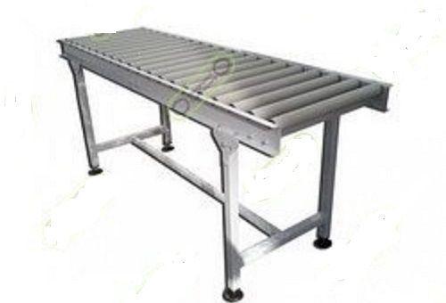 Rectangular Polished Plain Stainless Steel Roller Tables For Industrial Use