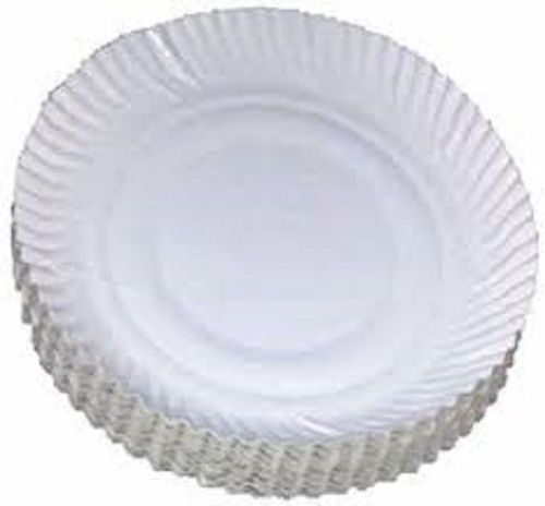 Round Shape Plain White 10 Inch Disposable Paper Plate