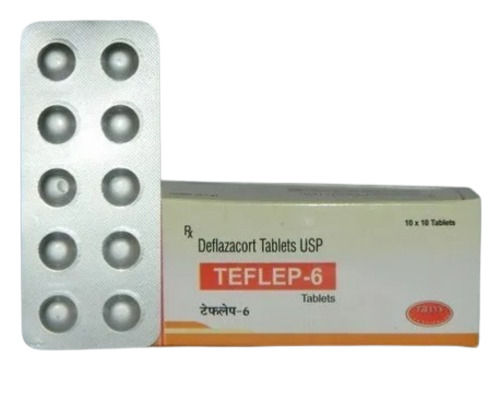 Teflep-6 Deflazacort Tablets Usp (10X10 Tablets) Application: Door