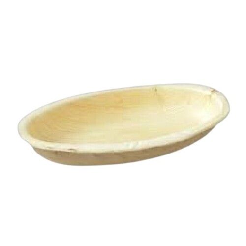 12 Inch Plain Light Brown Areca Leaf Plate