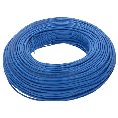 Crack And Flame Resistant Blue PVC Copper Electric Wire (90 Meter)