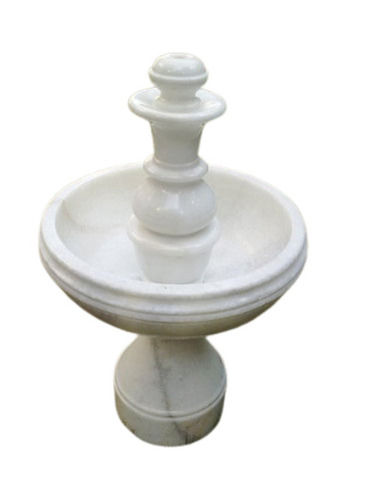 Polished Finish White Marble Stone Decorative Outdoor Fountain Weight: 4  Kilograms (Kg)