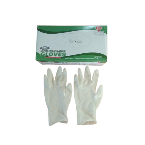 Latex Examination Gloves for Hospital and Healthcare Work - Powder-Free Nitrile, Vinyl, Latex | Non-Allergic, Disposable, Multiple Sizes Available