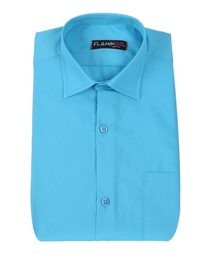 Cotton Formal Shirts - Cotton Size M/L/S/XL Blue Plaid | Breathable Skin Friendly Quick Dry Full Sleeves Straight Collar Washable