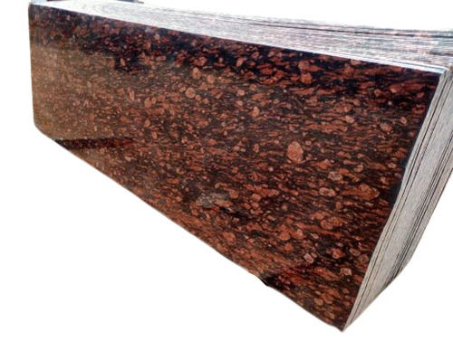 16 Mm Thick Polished Finish Rectangular Brown Granite Slabs Application: Flooring