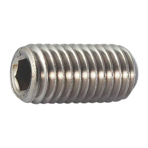 Silver 2 Inches Corrosion Resistance Stainless Steel Full Thread Grub Screw