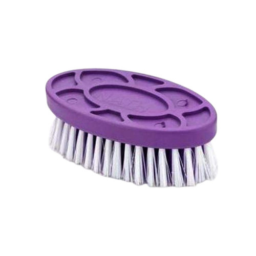 पर्पल 6 इंच प्लास्टिक बॉडी और नायलॉन ब्रिसल्स क्लॉथ क्लीनिंग ब्रश
