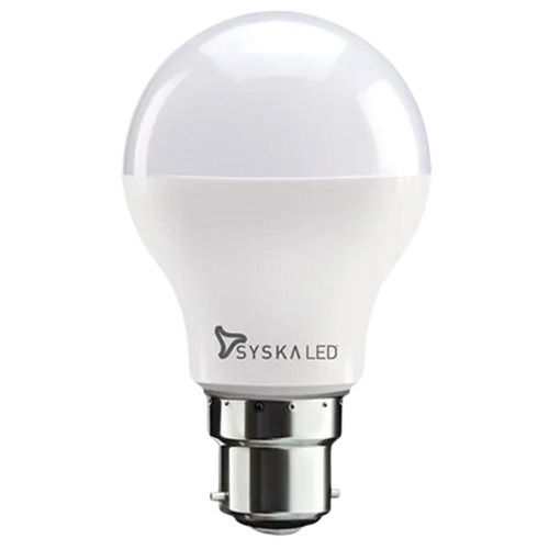 White 9 Watt And 220 Voltage Ceramic Body Dome Shaped Led Bulb