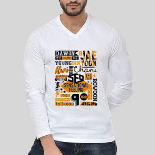 Casual Round Neck Printed 100% Cotton T-Shirts For Men And Women Gentle On Skin