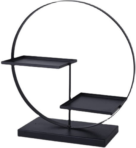 Chinese Wrought Iron Black Cake Stand