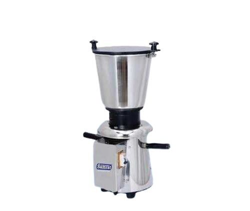 Grey And White Electric Heavy Duty Stainless Steel Mixer Grinder With Push Button