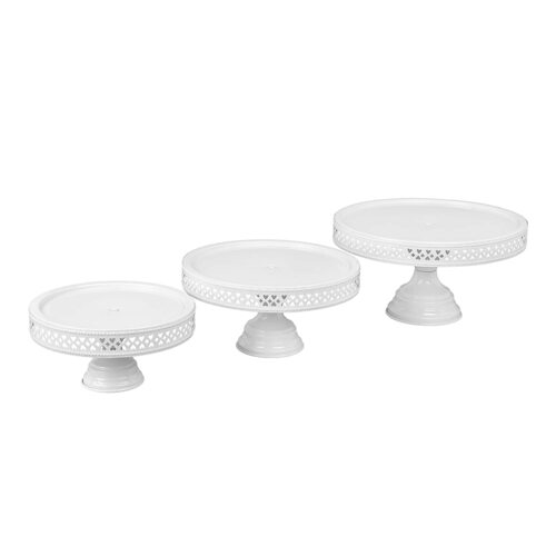 Metal Round Cake Stand Set (Set of 3)