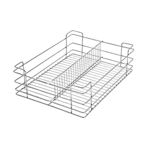 5X20X8 Inches Rectangular Chrome Finished Stainless Steel Kitchen Basket