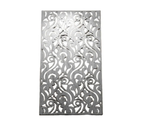 Rectangular Polished Modern Laser Cutting Stainless Steel Designer Grill Height: 4 Foot (Ft)