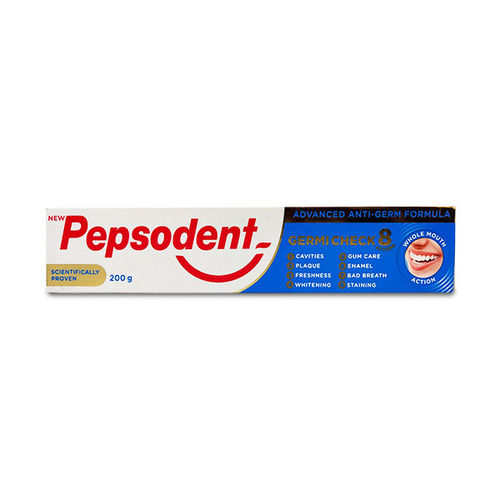 200 Grams Vegetarian Germy Check Pepsodent Toothpaste