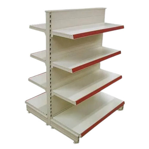 Paint Coated Mild Steel Double Side Gondola Unit With 8 Shelves