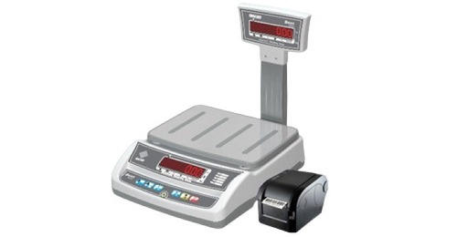 दुकान और घर के उपयोग के लिए मिश्र धातु इस्पात सामग्री स्क्वायर आकार इलेक्ट्रॉनिक वजन मशीन