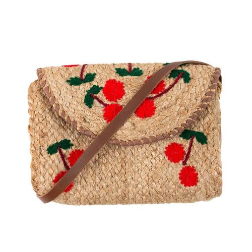 Light Weight Floral Embroidered Designer Jute Sling Bag For Womens