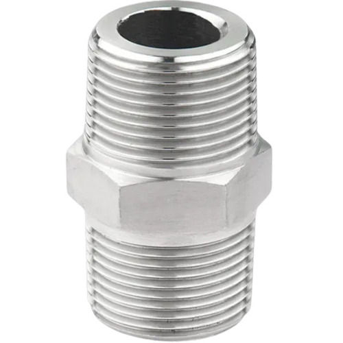 Silver 100 Mm 5 Mm Thick Galvanized Polish Finished Stainless Steel Nipple For Plumbing