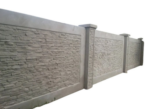 5 Inches Thick 10X6 Feet Plain Concrete Compound Wall For Outdoor Application: Boundary