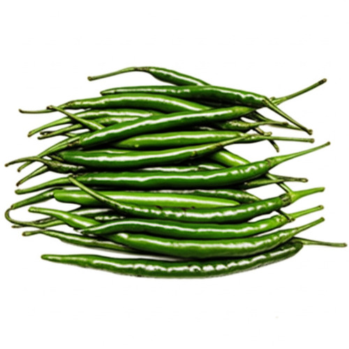 100% Maturity Spicy Taste Green Chilli Used In Cooking - Protein 1.9g, Carbohydrates 8.8g, Moisture 5%, Shelf Life 10 Days, Raw Solid Style