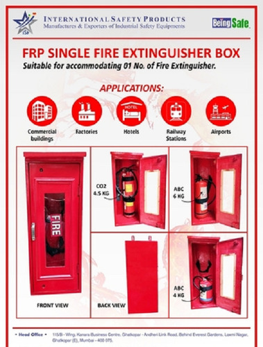 Industrial Red Fibre Reinforced Plastic (Frp) Single Fire Extinguisher ...