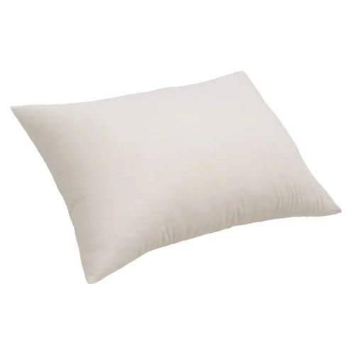 White 14X21 Inches Plain Style Dyed Pattern Square Handmade Cotton-Filled Pillows 