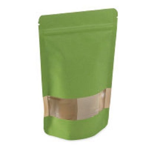 Green Medium Disposable Environmental Friendly Paper Pouch