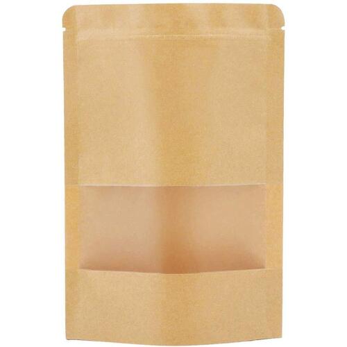 Medium Size Kraft Paper Disposable Paper Pouch For Carrying Dry Foods  Application: Construction