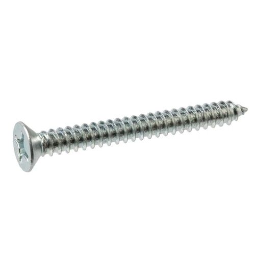 Silver 70 Mm Flat Head Full Threaded Rust-Resistant Polished Finish Round Stainless Steel Screws 