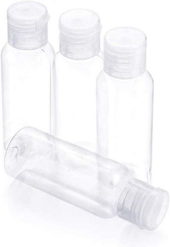 Transparent 100Ml Pet Plastic Round Light Weight Round Screw Narrow Flip Top Bottle