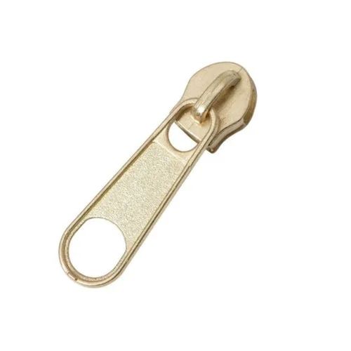 Golden Lightweight Strong Matt Finish Closed-Ended Steel Zipper Slider For Bags