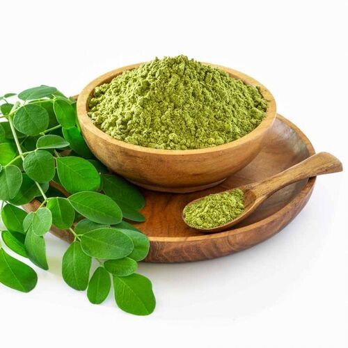 100% Natural No Artificial Color Organic Dried Green Moringa Leaf Powder