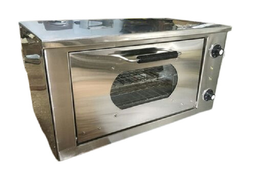 Commercial Double-Decker Electric Pizza Oven - 16" Stainless Steel Countertop With Stone