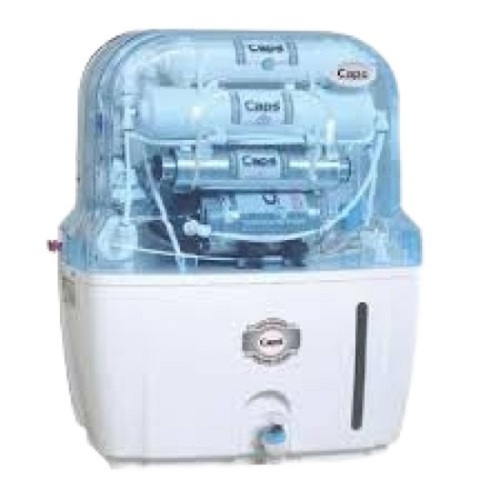 इलेक्ट्रिक 14 लीटर स्टोरेज क्षमता वॉल माउंटेड 220 वोल्टेज ABS प्लास्टिक मटेरियल सफ़ेद और नीला Ro वाटर प्यूरीफायर