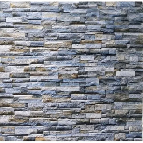 Any Color 300X500Mm 10 Mm Thick Rectangular Rustic Finish Stone Elevation Wall Tile