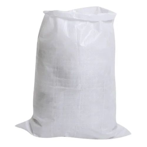 White 30 X 20 Inches Plain Foldable Polypropylene (Pp) Woven Bag For Agriculture Use